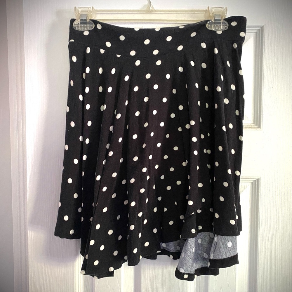 Pins & Needles Black and White A-Line Skater Skirt